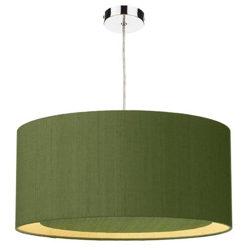 Hockney 50cm Pendant Light Chrome with Shade (choose colour) HOC50 (Hand made, 10-14 day Del)