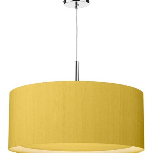 Hockney 60cm Pendant Light Chrome with Shade (choose colour) HOC60 (Hand made, 10-14 day Del)