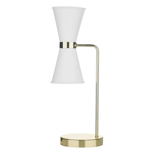 Hyde Table Lamp + Arctic White Metal Shade HYD4202 (7-10 day Delivery)