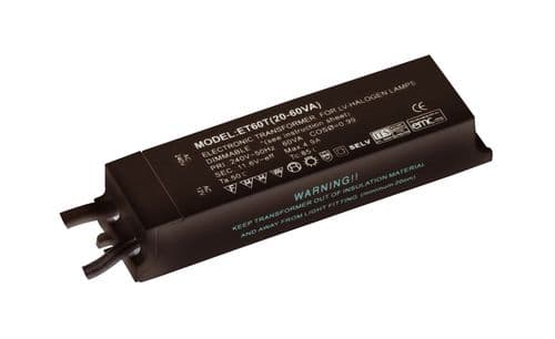 Indoor Control gear 12V transformer 20W - 60W dimmable ET60R