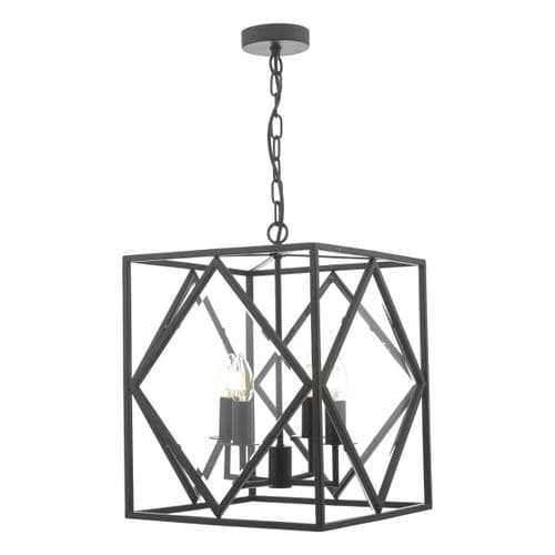 Jepsen 4lt Lantern Black & Bevelled Edge Glass (double insulated) JEP0422