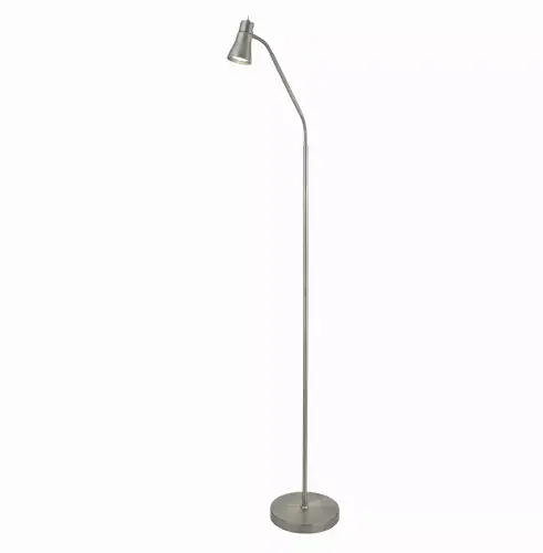 Jolly Floor Lamp - Satin Silver Metal