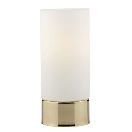 Jot Table Lamp Touch Gold complete with Glass Shade TXJOT4035