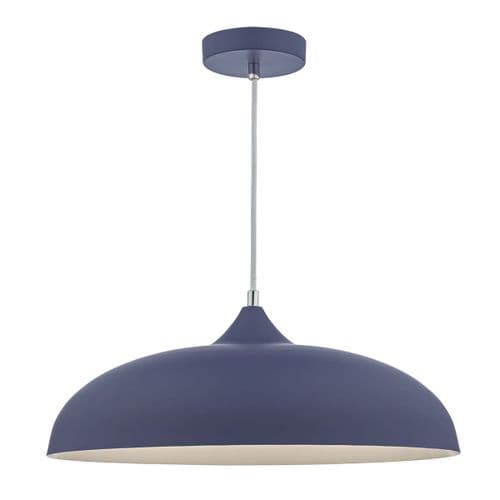 Kealan 1 Light Pendant Dark Blue (Class 2 Double Insulated) KAE0123