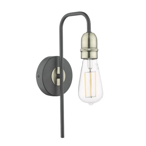 Kiefer 1-light Antique Brass Wall Light (Class 2 Double Insulated) KIE0722