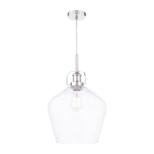 Laura Ashley Rye Clear Glass Pendant Ceiling Light