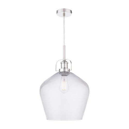 Laura Ashley Rye Smoked Glass Pendant Ceiling Light