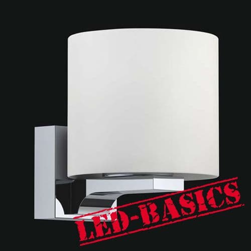LED-Basics, Wall Lighting, Timor LED Round Glass Wall Light