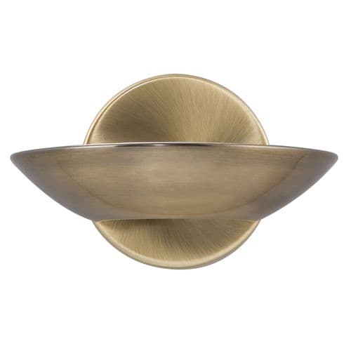 Led Uplight Wall Bracket, Antique Brass, Frosted Glass (Double Insulated) Bx3209Ab-17