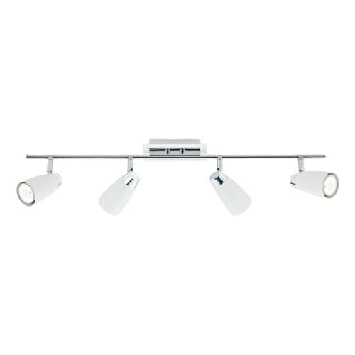 LOFT 4LT BAR SPOT POL CRH MATT WHITE GU10 LED INC