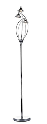 Luther 3-light Polished Chrome Floor Lamp (137723) LUT4950 (Class 2 Double Insulated)