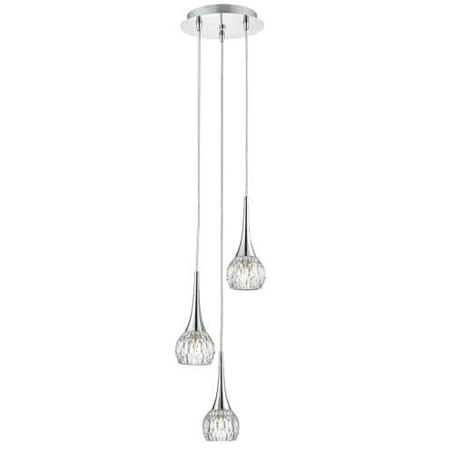Lyall 3 Light Pendant Polished Chrome (Class 2 Double Insulated) LYA0350
