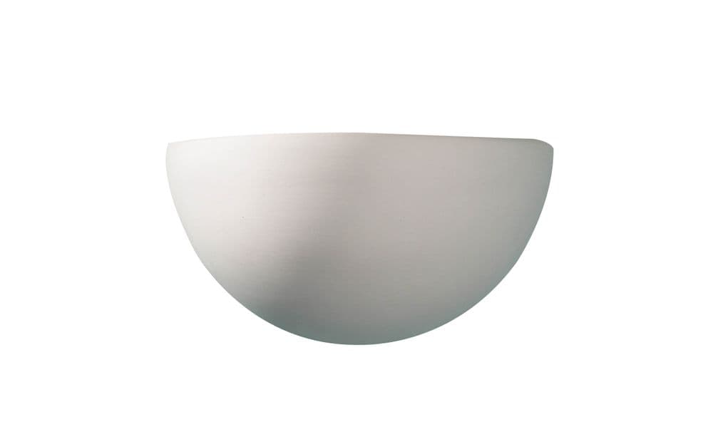 Marino 1light Unglazed Ceramic Double Insulated Wall Light Class 2