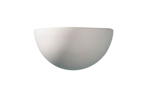 Marino 1-light Unglazed Ceramic Double Insulated Wall Light (Class 2 Double Insulated) MAR0748
