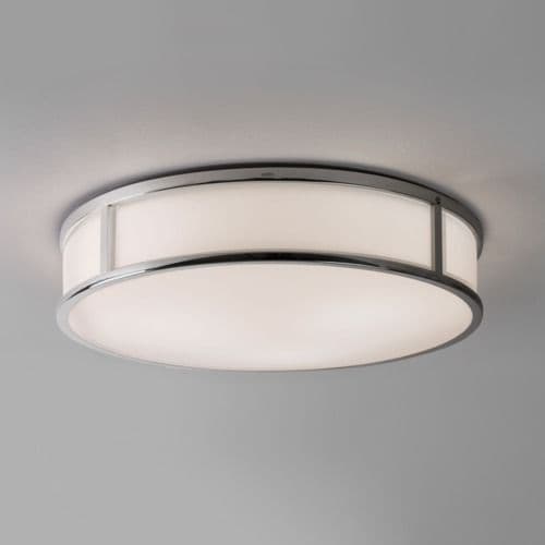 Mashiko 400 Round 7421 Polished Chrome Ceiling Light (Double Insulated)