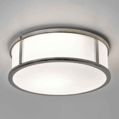 Mashiko Round 230 7179 Polished Chrome Ceiling Light (Double Insulated)