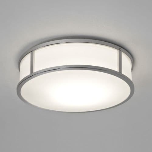 Mashiko Round 300 7077 Polished Chrome Ceiling Light (Double Insulated)