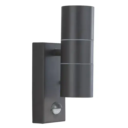 Metro Outdoor Wall Light - Silk Black Metal & Glass