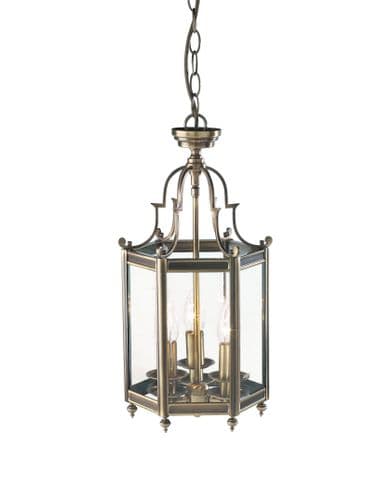 Moorgate 3-light Antique Brass Brass Ceiling Light MOO0375 (039918)