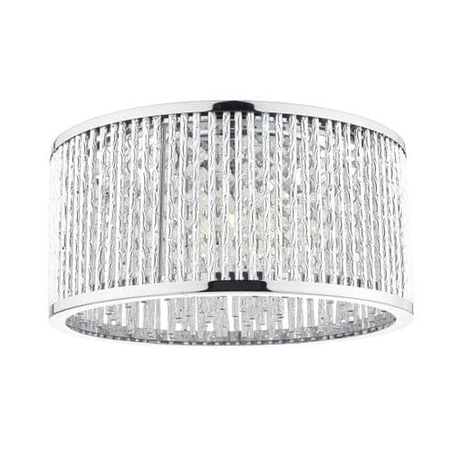 NANTES 3LT FLUSH Polished Chrome ALUMINIUM (Class 2 Double Insulated) NAN5368