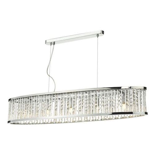 Nantes 5 Light Bar Pendant Polished Chrome Aluminium NAN6268
