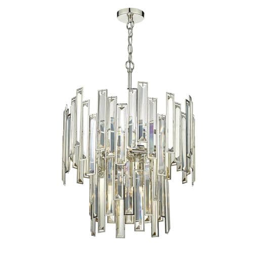 Odile 6 Light 2 Tier Pendant Champagne Gold Crystal (Class 2 Double Insulated) ODI0620
