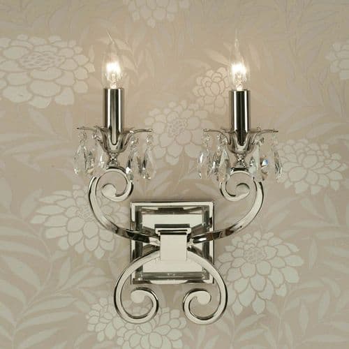 Oksana Double Wall Light (Crystal, Modern Classic, Wall Lamp) UL1W2N
