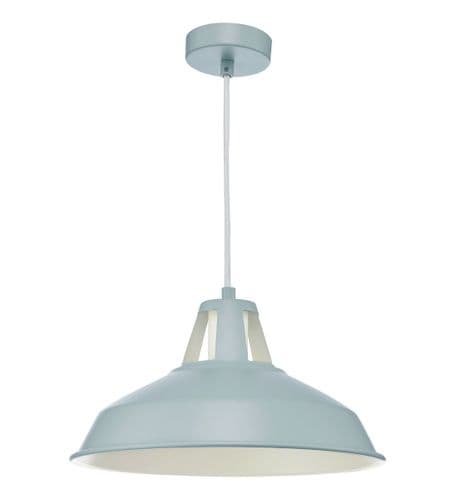 Owain 1 Light Pendant Grey