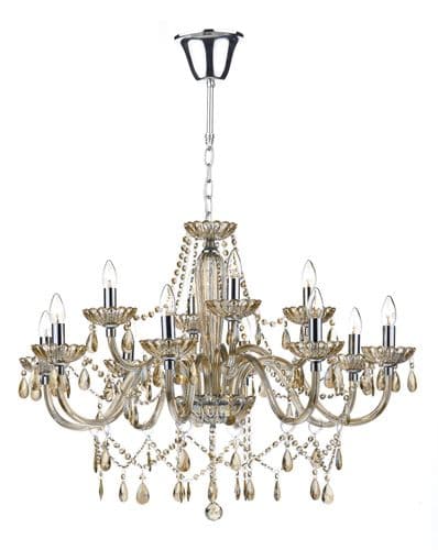 Raphael 12 Light Chandelier Champagne Crystal (Class 2 Double Insulated) BXRAP1206-17