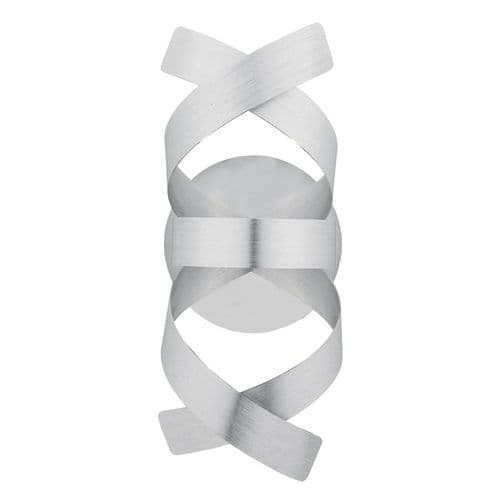 Rawley 1 Light Wall Bracket Brushed Aluminium (Class 2 Double Insulated) RAW0750