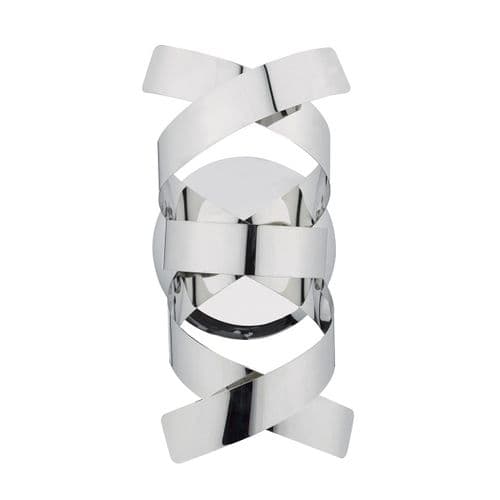 Rawley 1 Light Wall Bracket Polished Chrome (Class 2 Double Insulated) RAW0755