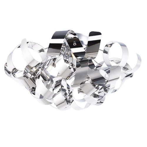 Rawley 4 Light Flush Polished Chrome RAW0455