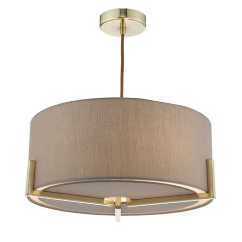 Santino 3 Light Pendant Grey Satin Chrome