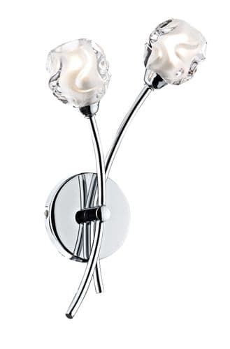 Seattle 2-light Polished Chrome Wall Light (024074) (Class 2 Double Insulated) SEA0950