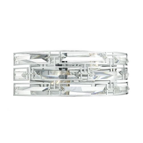 Seville 2 Light Wall Bracket Polished Chrome Crystal (Class 2 Double Insulated) SEV0950