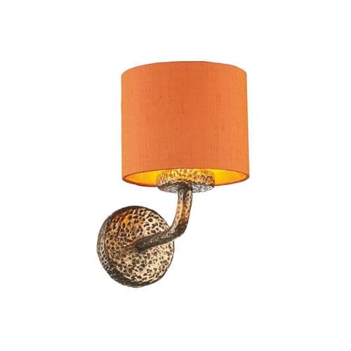 Sloane Wall Bracket Bronze + Silk Shade (Spec Col) SLO07 4 week del) (Class 2)
