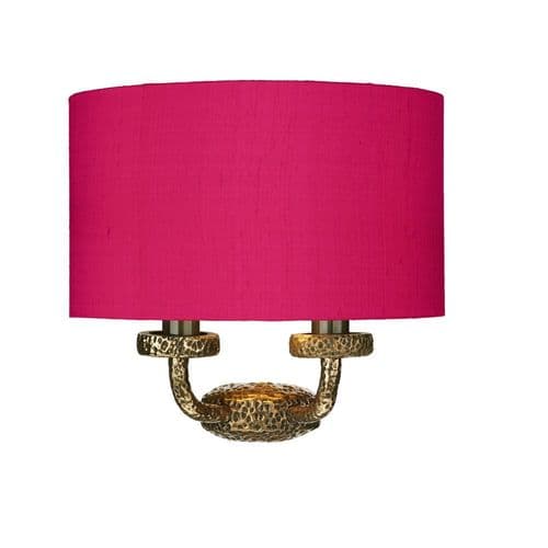 Sloane Wall Light Bronze + Gold Lined Silk Shade (Spec Col) SLO30 (4 week del) (Class 2)
