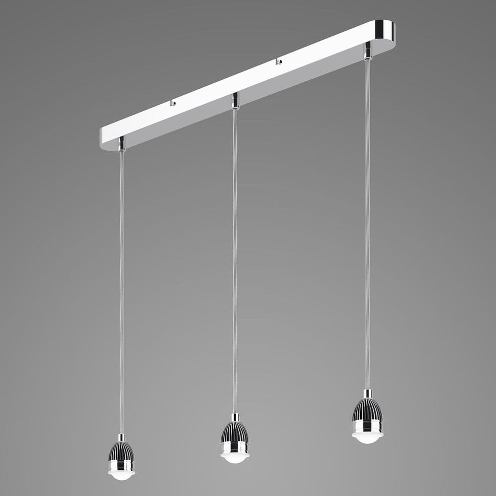 SPL 3lt Bar Pendant Polished Chrome LED, Double Insulated SPL6250