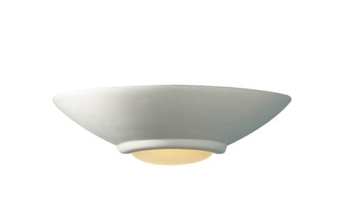 Stella 1-light Unglazed Ceramic Double Insulated Wall Light (Class 2 Double Insulated) STE0748