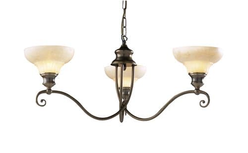 Stratford 3-light Made in the Cotswolds Ceiling Light Aged Brass SFD0358 (035580)