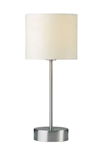 Suzie Satin Chrome / Cream Touch Table Lamp TXSUZ4033 (1)