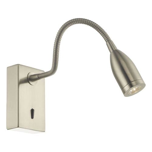 Tadley Wall Light Satin Nickel LED (double insulated) TAD0746