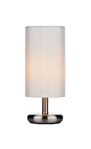 Tico Satin Chrome / Cream Touch Table Lamp TXTIC4133