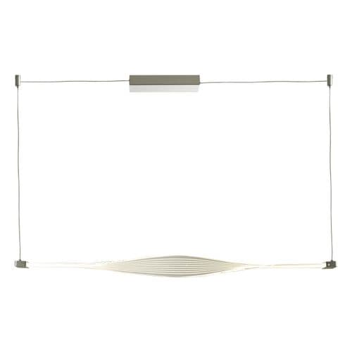 Twist 1lt Bar Pendant Acrylic Silver LED, Double Insulated TWI0132