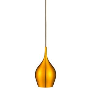 Vibrant - 1 Light Gold Coloured Aluminium Pendant (6461-12Go)