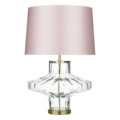 Vienna Table Lamp Clear Glass Base Only VIE4308 (7-10 day Delivery)