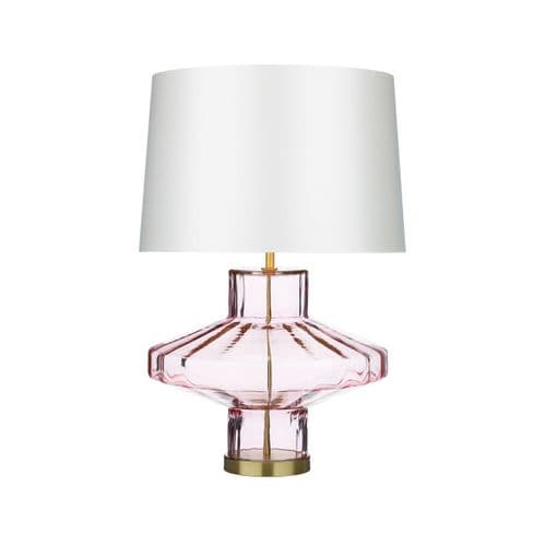 Vienna Table Lamp Pink Glass Base Only VIE4303 (7-10 day Delivery)