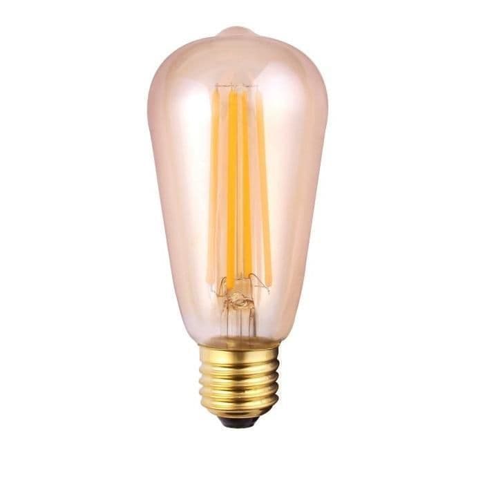 Vintage Filament Style LED Dimmable Lightbulb 5.5w 470lm Amber (2200k)