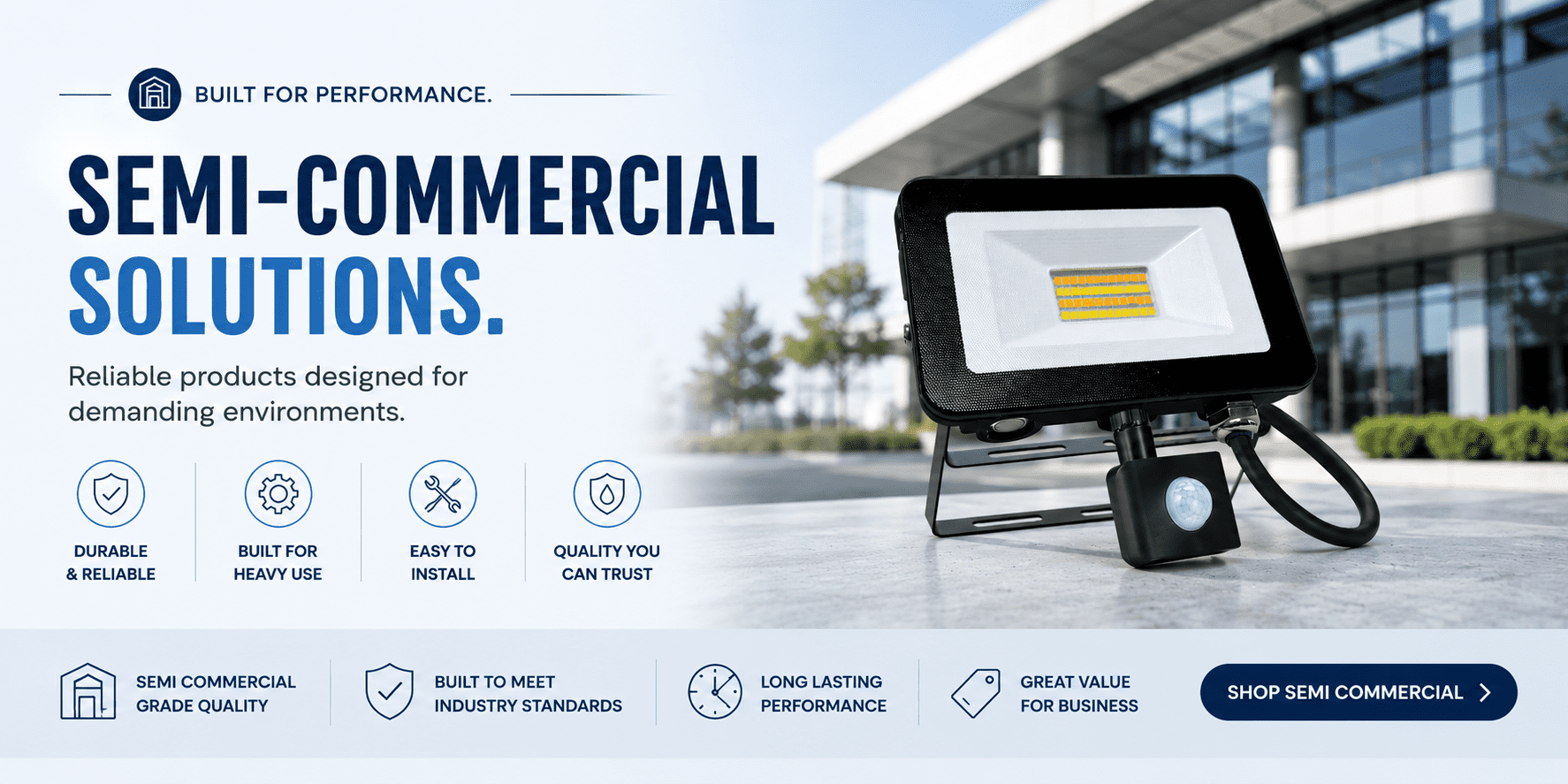 Semi-Commercial Lighting — Professional Lighting Solutions — Shop Now