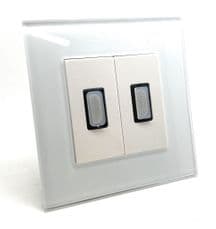 illucio White Designer 2 Gang (Female) HDMI Socket